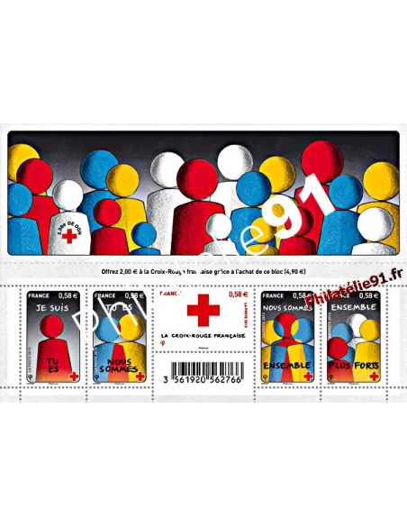 Timbres de France n° 4819 à 4823** (F4819) La Croix-Rouge française 2013
