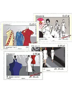 Timbres de France n° 4824 à 4827 - Émission commune France-Singapour. La mode