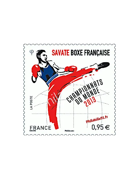 Timbre de France n° 4831. Savate boxe française - Championnat du monde 2013