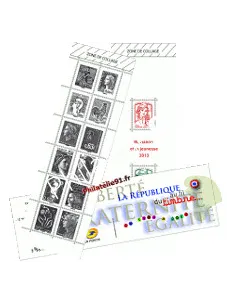Bande Carnet 4767 - La Ve République au fil du timbre de 1959 à 2013.