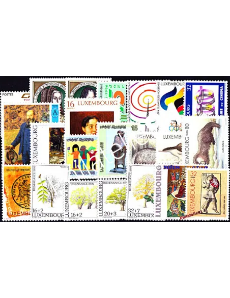 Timbres du Luxembourg - Année complète neuve 1996