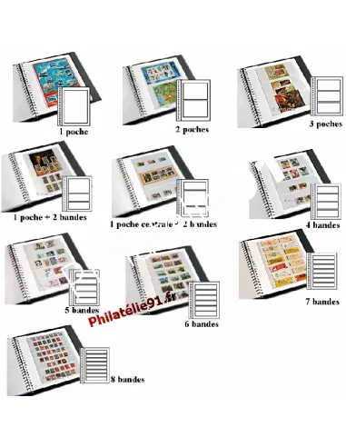 Recharges de pages, poches recto-verso duo-supra