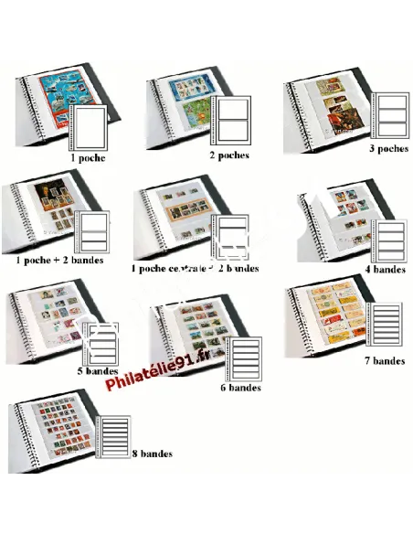 Recharges de pages, poches recto-verso duo-supra