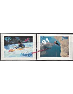 Timbres de Norvège n° 1332 à 1333. Série complète neuve auto-adhésifs. Thématique : SPORTS