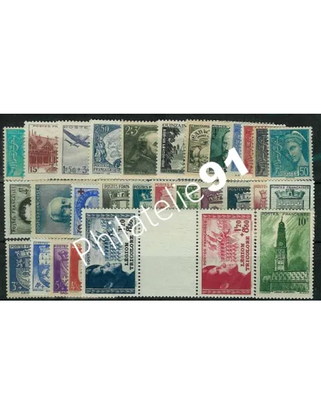 Année complète de France 1942 - Timbres neufs