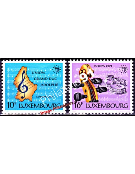 Timbres du LUXEMBOURG n° 1075 à 1076 - EUROPA 1985 - Musique
