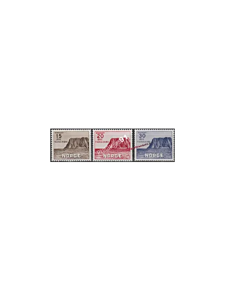 Timbres de Norvège n° 246 à 248. Série complète neuve. Thématique : TOURISME.