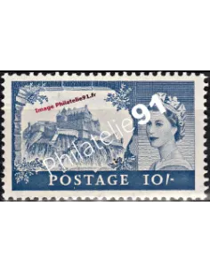 Timbre neuf de Grande Bretagne n° 353. Thématique : Elizabeth II et Châteaux.