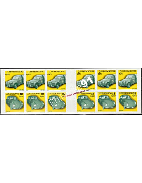 Carnet de Timbres du Luxembourg n° 1487  - Voitures Postales