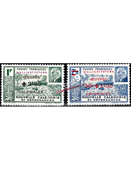Wallis et Futuna n° 131 à 132 - Timbres des colonies françaises