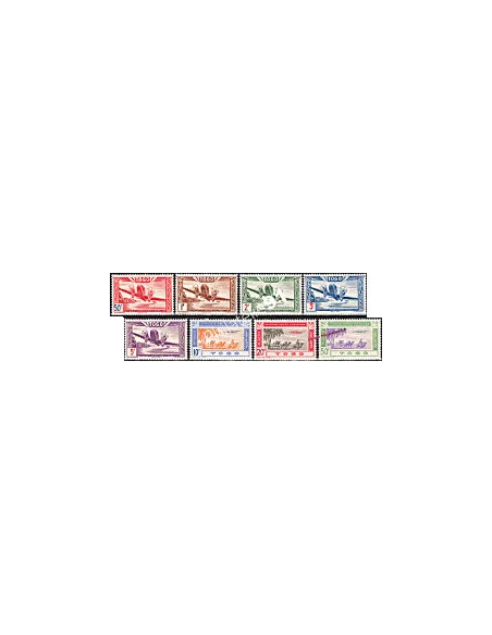 Timbres du Togo - P.A. n° 9 à 16 - Avions, timbres des colonies françaises
