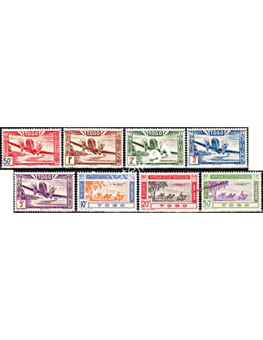 Timbres du Togo - P.A. n° 9 à 16 - Avions, timbres des colonies françaises
