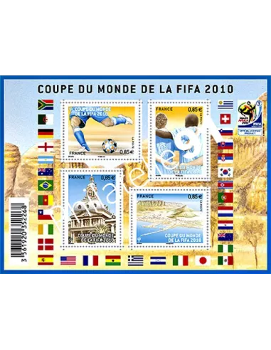 Timbre n° 4481 à 4484 (F4481) Coupe du monde de Football 2010