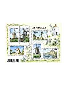Timbre n° 4485 à 4490 (F4485) Les moulins