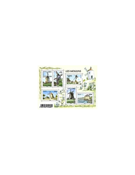 Timbre n° 4485 à 4490 (F4485) Les moulins