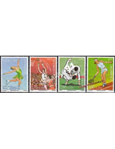 Timbres du Luxembourg n° 1644 à 1647  - thématique : SPORTS