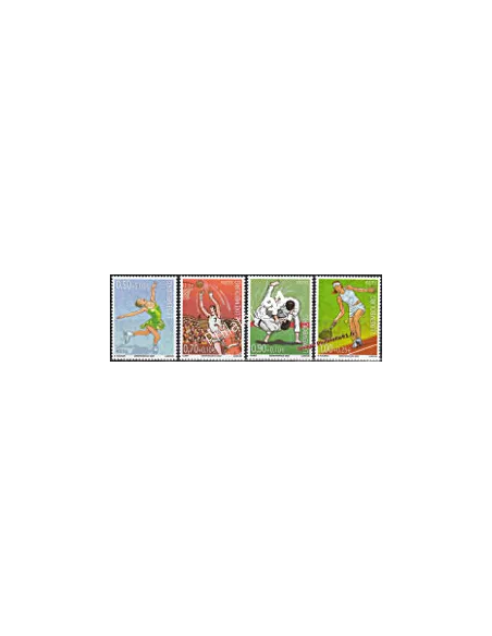 Timbres du Luxembourg n° 1644 à 1647  - thématique : SPORTS