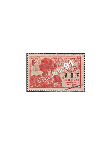 Timbre d'Afrique Occidentale Française n° 23. Journée du Timbre.