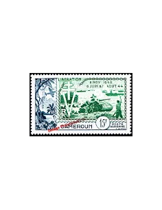 CAMEROUN - PA n° 44 - Libération- timbre des colonies francaises.