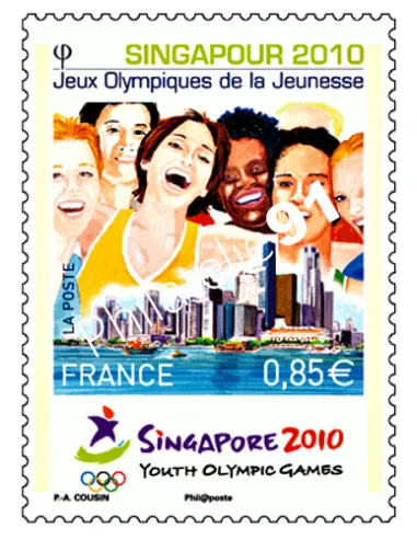 Timbre n° 4491 - -Singapour 2010- - J.O. de la jeunesse