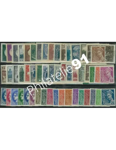 Année complète de France 1938 - Timbres neufs