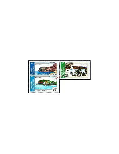 Timbres des Comores PA n° 62 à 64, timbres des colonies françaises