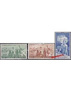 COTE DES SOMALIS  P.A. n°8 à 10, Série P.E.I.Q.I, timbres des colonies