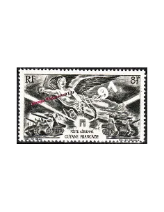 Timbres de Guyane PA n° 28 - anniversaire de la victoire