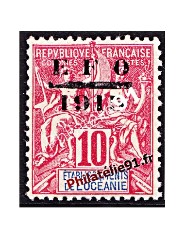 Timbre d'Océanie n° 38, collection timbre colonies françaises