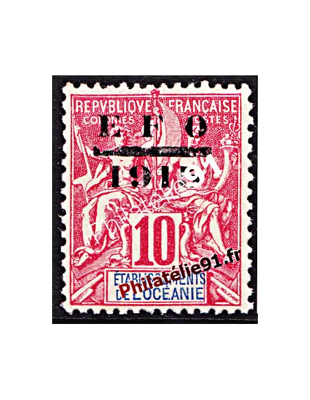 Timbre d'Océanie n° 38, collection timbre colonies françaises