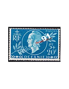 Timbre d’Océanie n°171,Entraide française, timbre des colonies française