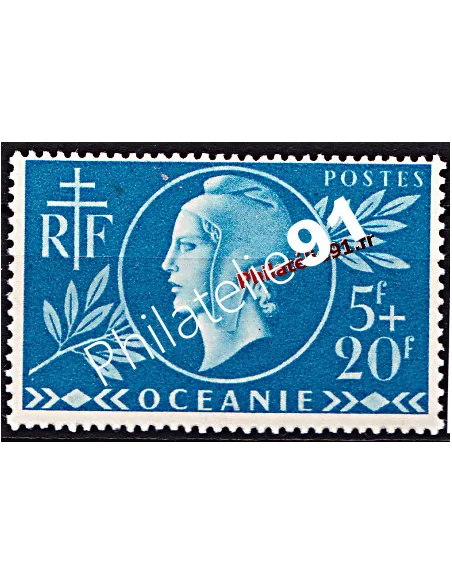 Timbre d’Océanie n°171,Entraide française, timbre des colonies française