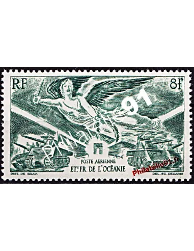 Timbre de Poste Aérienne n° 19 - Océanie.