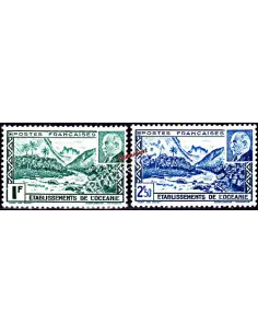 'Océanie n° 138 à 139. Maréchal Pétain, colonies françaises