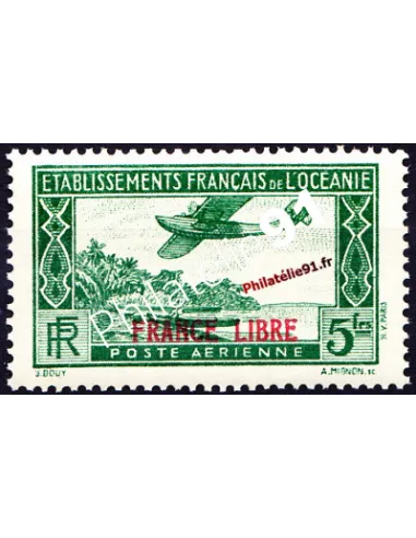 Timbre d'Océanie PA n° 3, timbres des colonies françaises