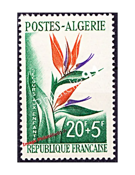 Timbre neuf d'Algérie n° 351 - Fleur