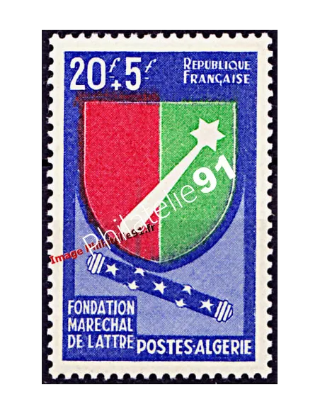 Timbre neuf d'Algérie n° 352 - Écusson Rhin et Danube