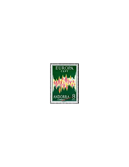 Timbre EUROPA d’Andorre ESPAGNOL - n° 64A - année 1972
