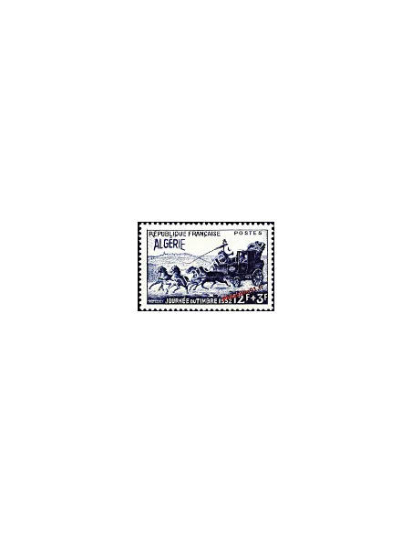 Timbre d'Algérie n° 294 - Journée du timbre - diligence