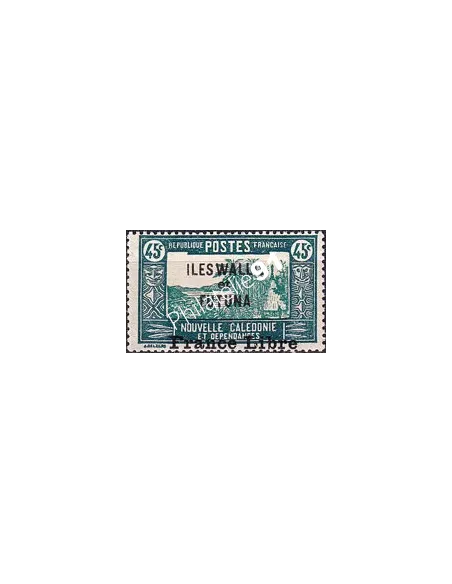 WALLIS ET FUTUNA - n°  105 ** - Case de chef indigène - Surcharge "France Libre" supplémentaire - Surcharge décalée (250424-7)