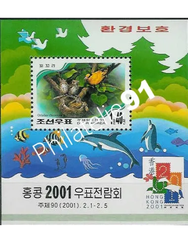 Corée du Nord - BF 392** -Oiseaux- Dauphins