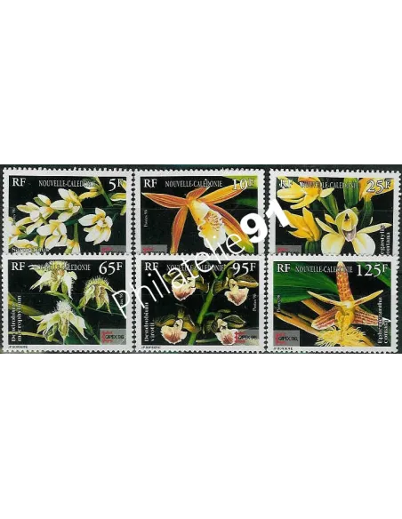 NOUVELLE CALEDONIE - n° 714 à 719, Orchidées, timbres Dom Tom