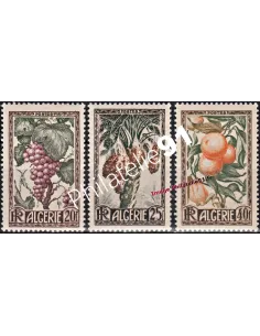 Timbres d'Algérie n° 279 à 281. Productions locales