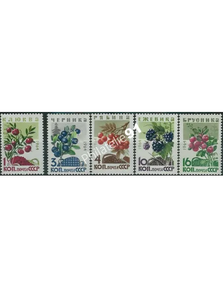 URSS - n° 2892 à 2896 - Fruits