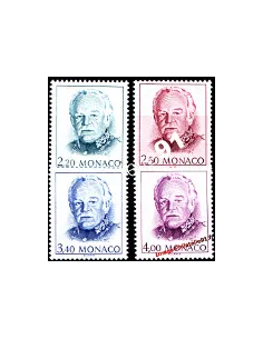Timbres de MONACO - n° 1779 à 1782 - S.A.S. Rainier III