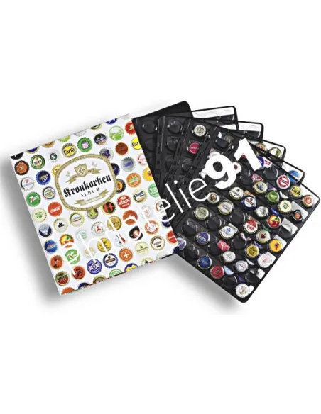 Matériel pour capsules de bière - Album GRANDE CHAMP + 5 feuilles COMPART