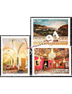 Timbres neufs de Monaco n° 2331 à 2333 - Thématique : palais princier