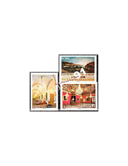 Timbres neufs de Monaco n° 2331 à 2333 - Thématique : palais princier