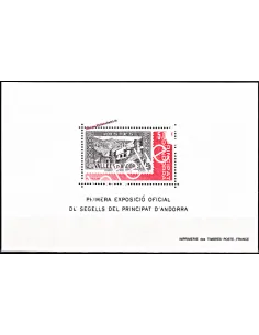 Bloc Feuillet n° 1 d'Andorre Français.