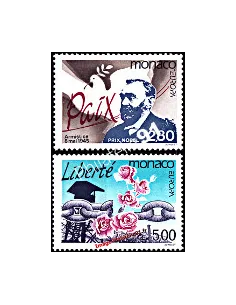 Timbres de MONACO n° 1987 - 1988 - EUROPA 1995 - Paix et Liberté